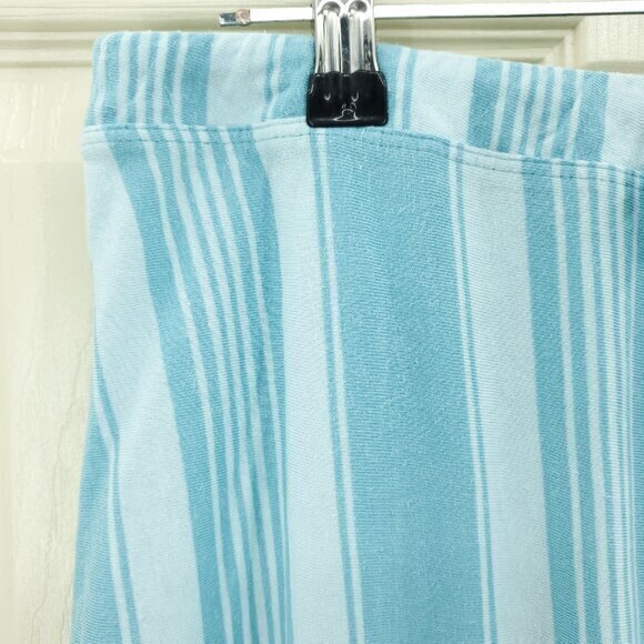 Patagonia Alpine Valley Pull On Drawstring Flutter Hem Skirt M Blue/White Stripe - Picture 6 of 16